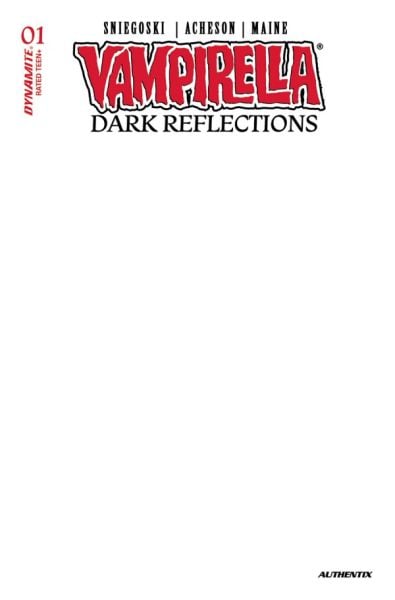 Vampirella: Dark Reflections #1 Cover H Blank Authentix Variant