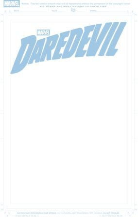 DAREDEVIL #1 BLUE LINE BLANK COVER VARIANT - PRE-ORDER