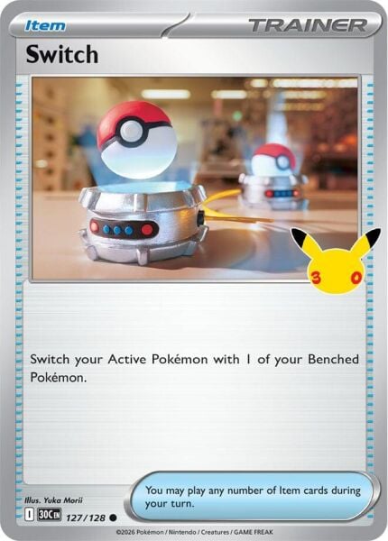 Switch #127 Pokemon 30th Celebration  - NM