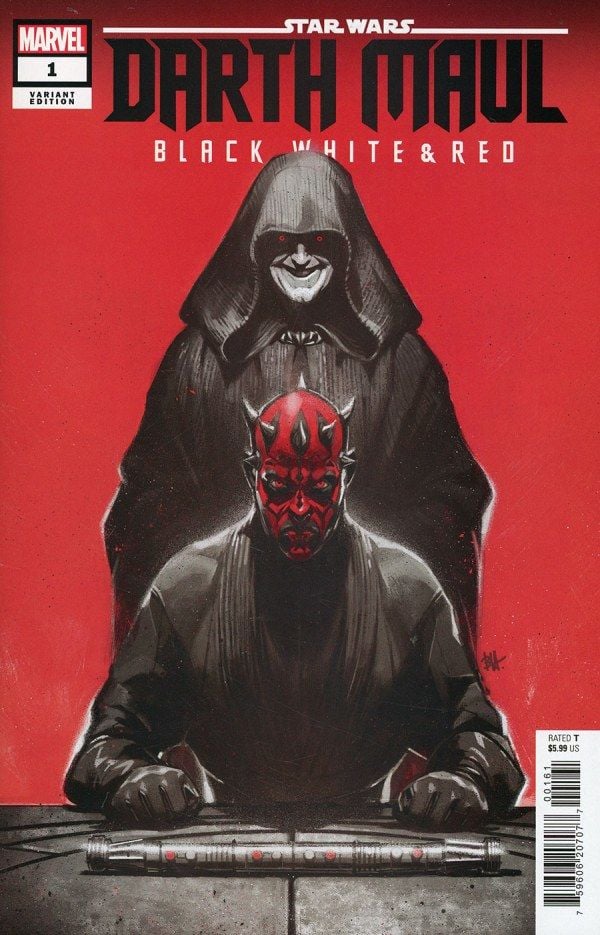 Star Wars: Darth Maul - Black, White & Red #1 Ben Harvey Variant