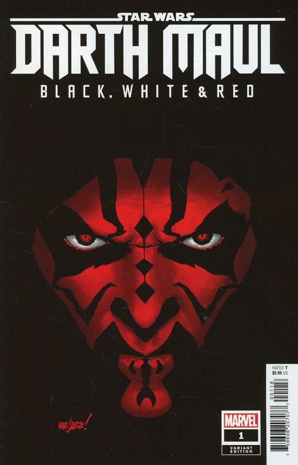 Star Wars: Darth Maul - Black, White & Red #1 1:25 David Marquez Variant