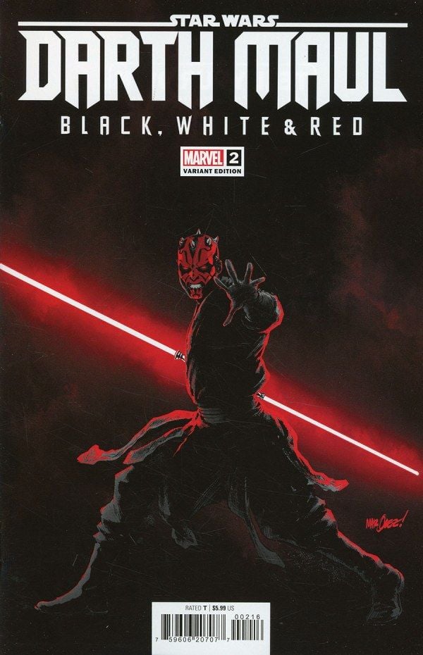 Star Wars: Darth Maul - Black, White & Red #2 1:25 David Marquez Variant