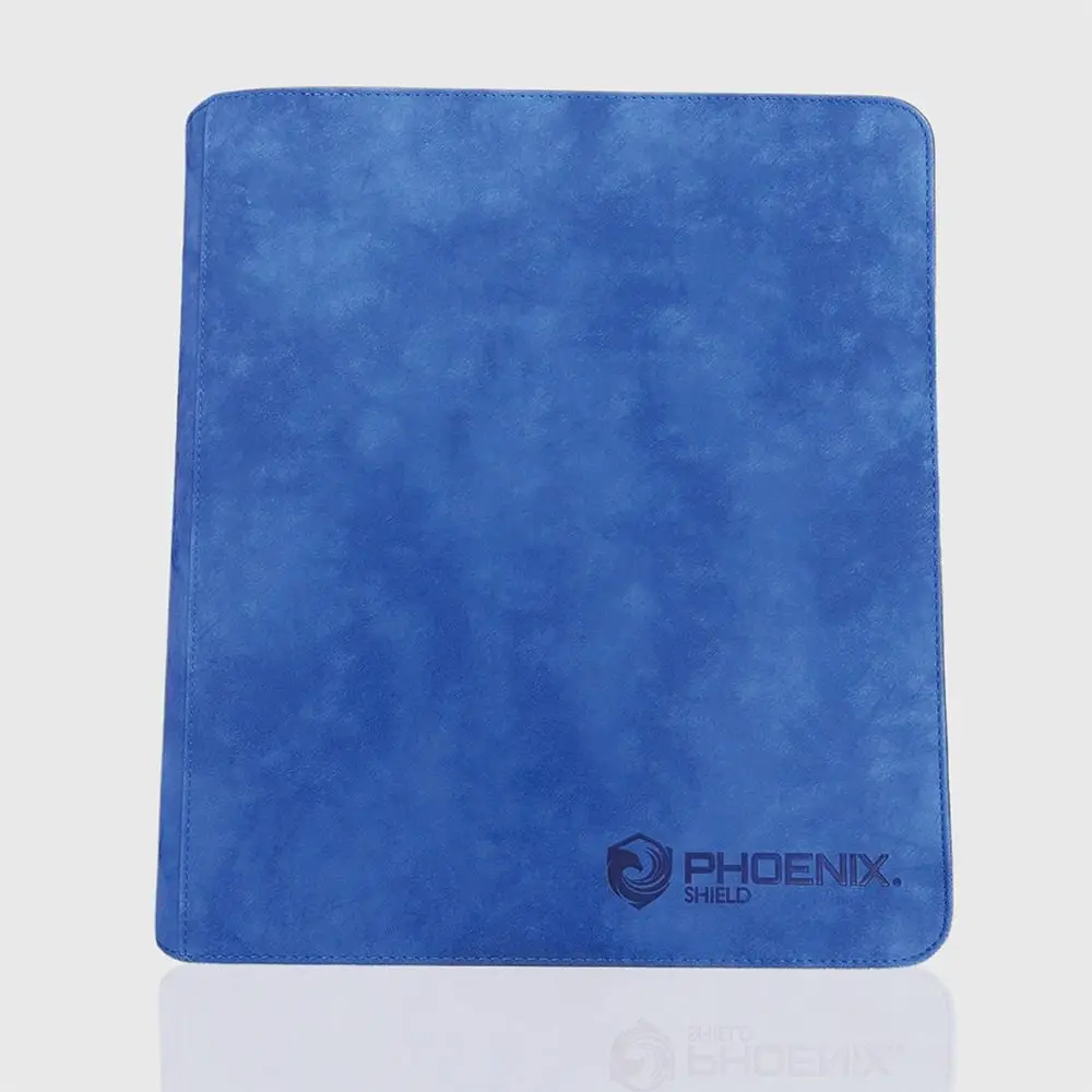PHOENIX SHIELD - ELITE RINGED ALBUM 9 POCKETS / 900 CARDS VELVET BLUE