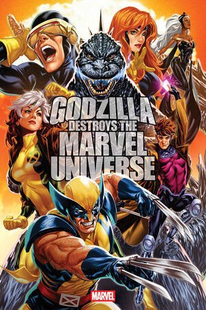 GODZILLA DESTROYS THE MARVEL UNIVERSE #3 MARK BROOKS COVER