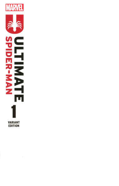 Ultimate Spider-Man #1 4th Printing Blank Card Stock Variant