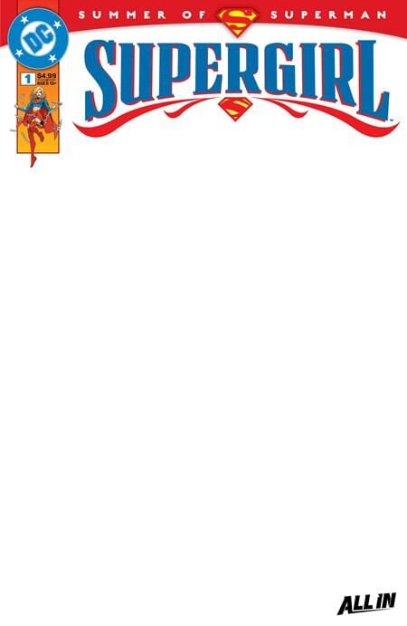 SUPERGIRL #1 CVR E BLANK CARD STOCK VAR