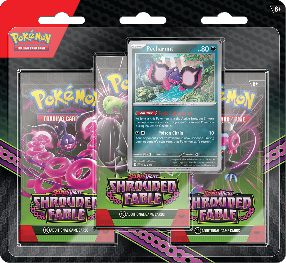 Pokemon Scarlet Violet 6.5 Shrouded Fable 3-Booster Blister