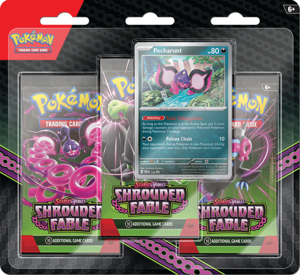 Pokemon Scarlet Violet 6.5 Shrouded Fable 3-Booster Blister