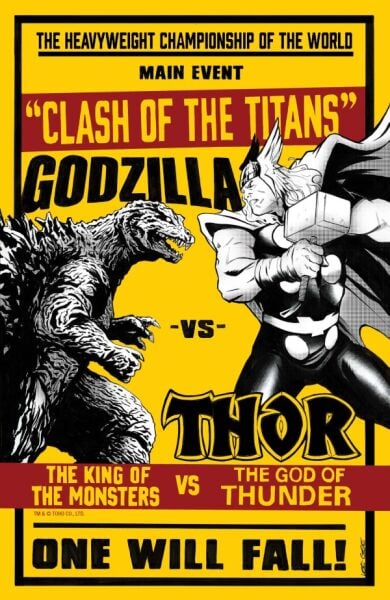 GODZILLA VS. THOR #1 LEE GARBETT VS VARIANT