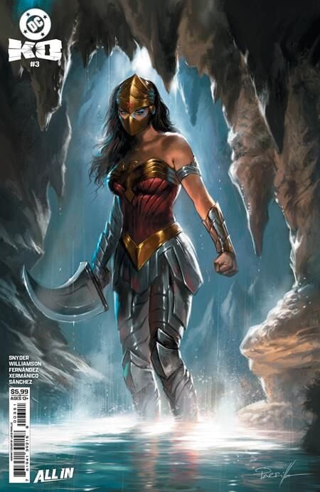 DC K.O. #3 (OF 5) CVR E LUCIO PARRILLO CARD STOCK VAR