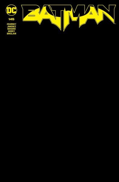 Batman #145 - Cover F Black Blank Card Stock Variant