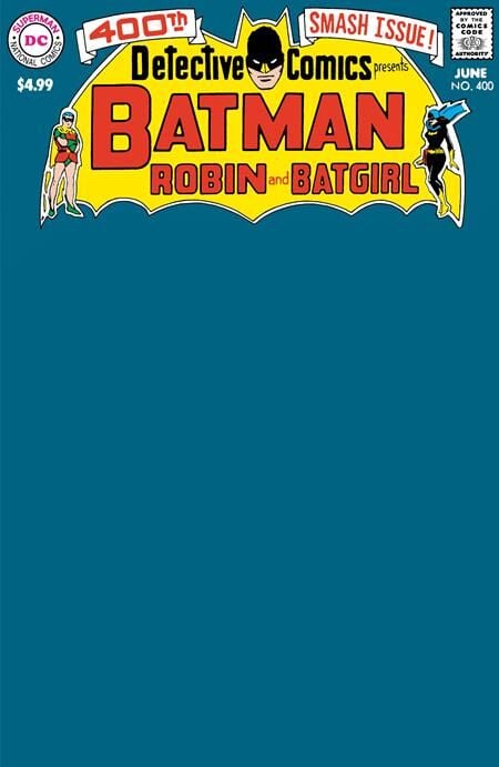 DETECTIVE COMICS #40 FACSIMILE EDITION CVR C BLANK VAR