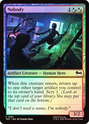 Nobody Teenage Mutant Ninja Turtles Foil #161 Magic: The Gathering