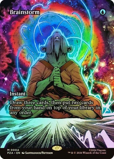 Brainstorm Teenage Mutant Ninja Turtles Source Material Foil Borderless #004 Magic: The Gathering