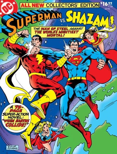 ALL NEW COLLECTORS EDITION #58 SUPERMAN VS SHAZAM FACSIMILE EDITION CVR B RICH BUCKLER & DICK GIORDANO FOIL VAR