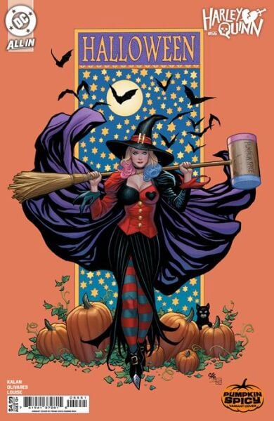 HARLEY QUINN #55 CVR E FRANK CHO PUMPKIN SPICY CARD STOCK VAR