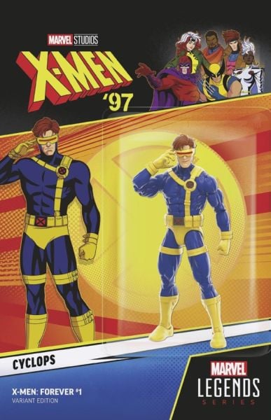 X-Men: Forever #1 X-Men '97 Cyclops Action Figure Wraparound Variant
