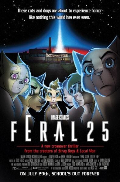 FERAL #25 CVR B TONE RODRIGUEZ & ALLEN PASSALAQUA FACULTY HOMAGE VAR - PRE-ORDER