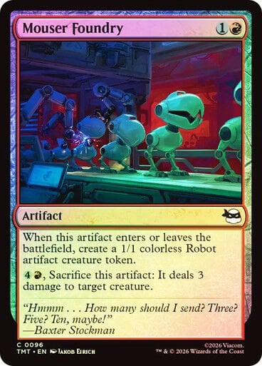 Mouser Foundry Teenage Mutant Ninja Turtles Foil #096 Magic: The Gathering