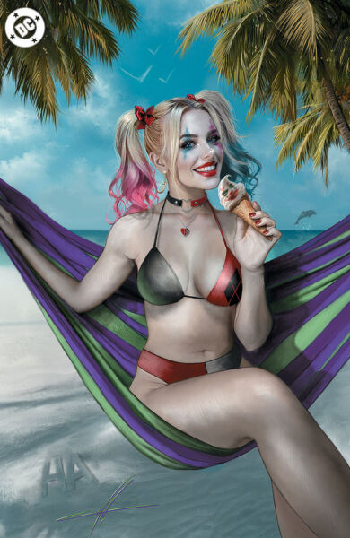 G'NORT'S SWIMSUIT EDITION HARLEY QUINN CARLA COHEN EXCLUSIVE VARIANT 800 LTD W/COA