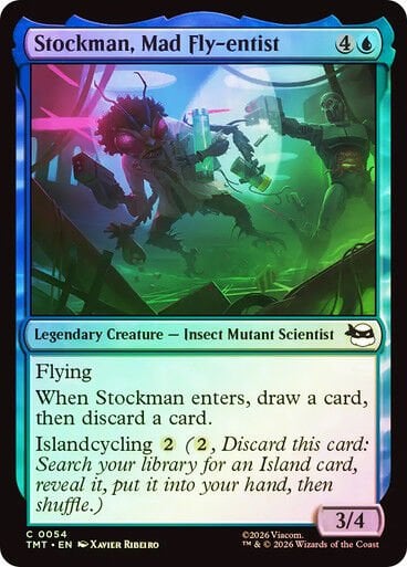 Stockman, Mad Fly-entist Teenage Mutant Ninja Turtles Foil #054 Magic: The Gathering
