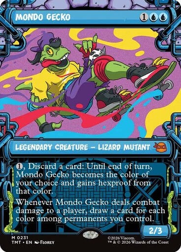 Mondo Gecko Teenage Mutant Ninja Turtles Non-foil Showcase #231 Magic: The Gathering