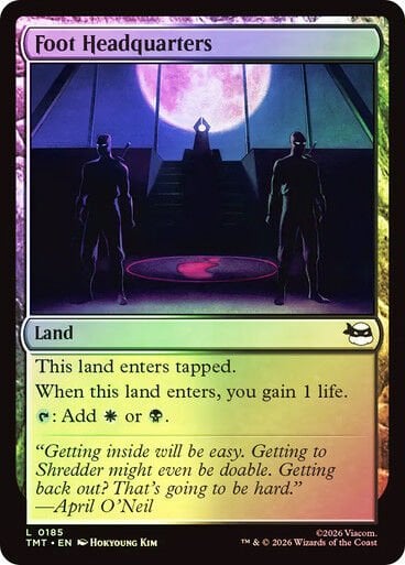 Foot Headquarters Teenage Mutant Ninja Turtles Foil #185 Magic: The Gathering