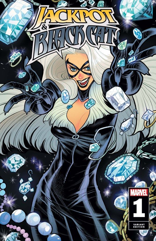 Jackpot and Black Cat #1 Elizabeth Torque Black Cat Variant