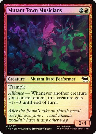 Mutant Town Musicians Teenage Mutant Ninja Turtles Foil #097 Magic: The Gathering