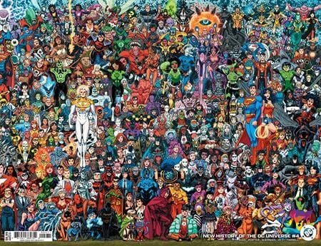NEW HISTORY OF THE DC UNIVERSE #4 (OF 4) CVR D SCOTT KOBLISH LEGACY WRAPAROUND CARD STOCK VAR