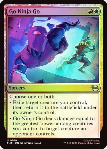 Go Ninja Go Teenage Mutant Ninja Turtles Foil #149 Magic: The Gathering