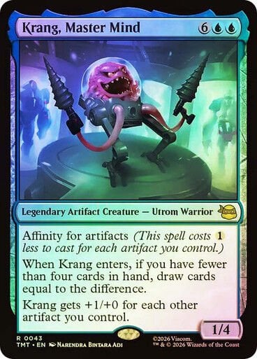 Krang, Master Mind Teenage Mutant Ninja Turtles Foil #043 Magic: The Gathering