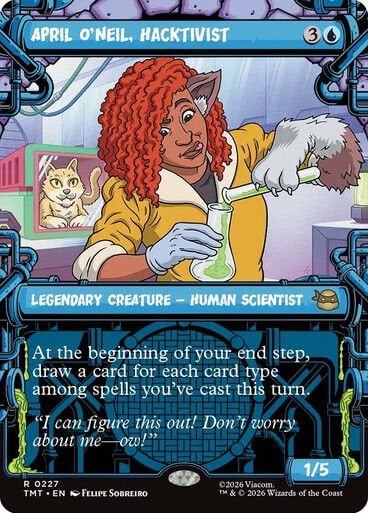 April O'Neil, Hacktivist (#227) Teenage Mutant Ninja Turtles Non-foil Showcase #227 Magic: The Gathering