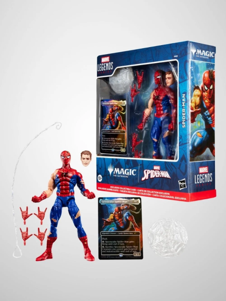 Marvel Legends Magic: The Gathering Battle-Damaged Spider-Man Aksiyon Figürü