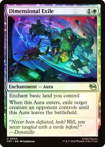 Dimensional Exile Teenage Mutant Ninja Turtles Foil #004 Magic: The Gathering