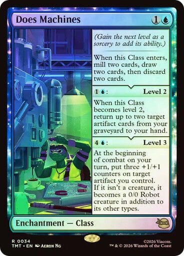 Does Machines Teenage Mutant Ninja Turtles Foil #034 Magic: The Gathering