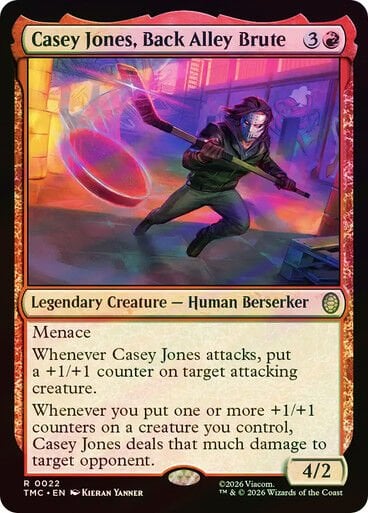 Casey Jones, Back Alley Brute Teenage Mutant Ninja Turtles Eternal Surge Foil #022 Magic: The Gathering