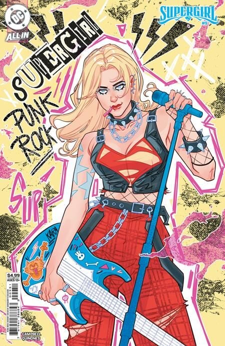 SUPERGIRL #9 CVR F MARGUERITE SAUVAGE PUNK ROCK CARD STOCK VAR