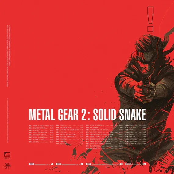 KONAMI KUKEIHA CLUB – METAL GEAR 2: SOLID SNAKE ORIGINAL VIDEO GAME SOUNDTRACK MONDO 2XLP VINYL