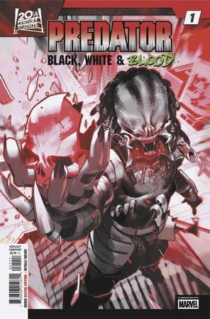 PREDATOR: BLACK, WHITE & BLOOD #1 SIMONE DI MEO COVER
