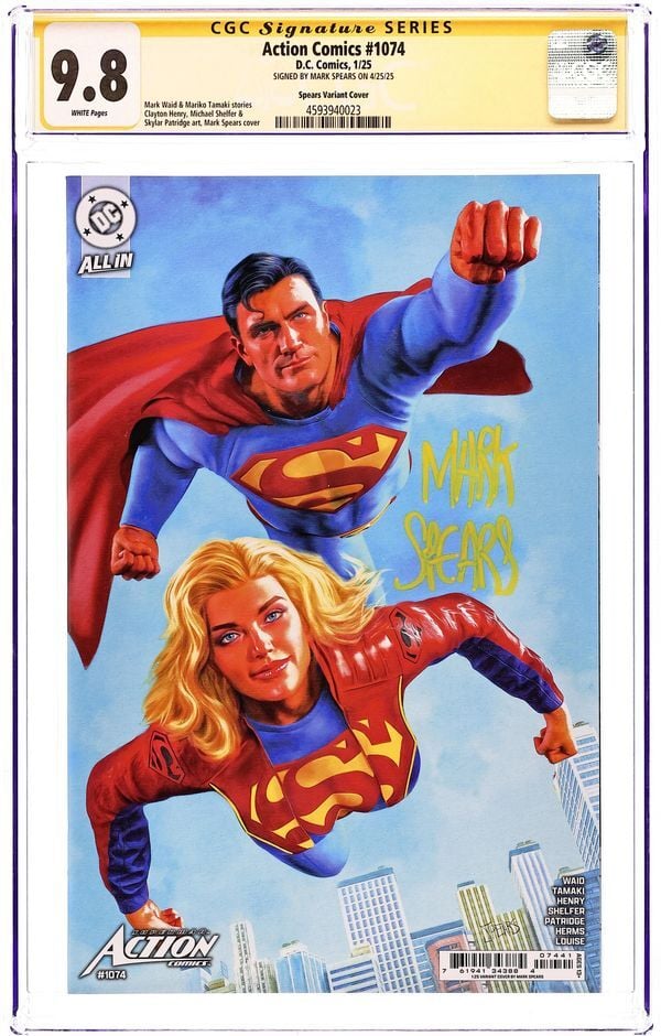ACTION COMICS #1074 MARK SPEARS VARIANT CGC 9.8 SS MARK SPEARS SIGNED