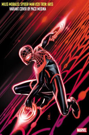 MILES MORALES: SPIDER-MAN #39 PACO MEDINA TRON: ARES VARIANT
