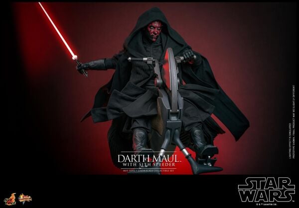 Darth Maul with Sith Speeder V2 Sixth Scale Figure Set Star Wars / Episode I The Phantom Manace Movie Masterpiece Series MMS 749 - PRE ORDER