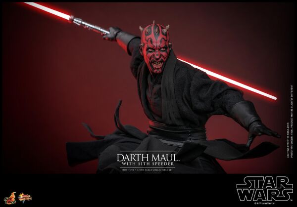 Darth Maul with Sith Speeder V2 Sixth Scale Figure Set Star Wars / Episode I The Phantom Manace Movie Masterpiece Series MMS 749 - PRE ORDER