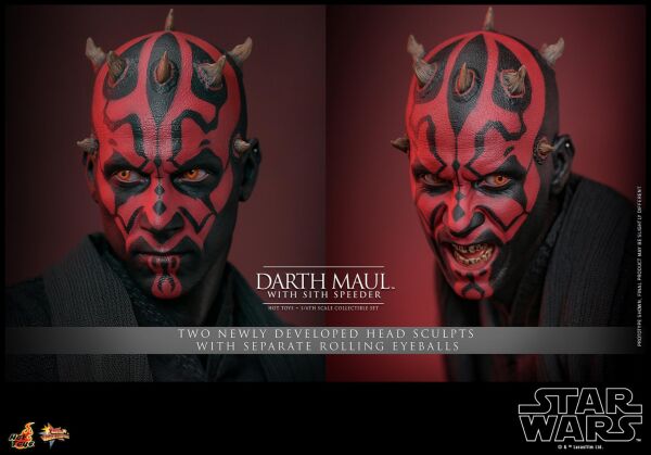 Darth Maul with Sith Speeder V2 Sixth Scale Figure Set Star Wars / Episode I The Phantom Manace Movie Masterpiece Series MMS 749 - PRE ORDER