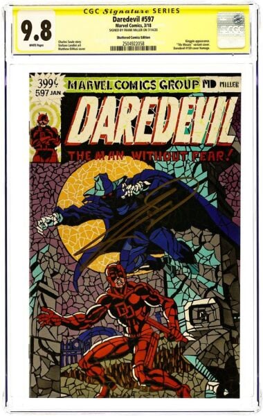 DAREDEVIL #597 SHATTERED CGC 9.8 SS MATT DIMASI SIGNED