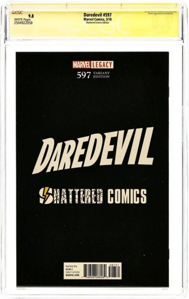 DAREDEVIL #597 SHATTERED CGC 9.8 SS MATT DIMASI SIGNED