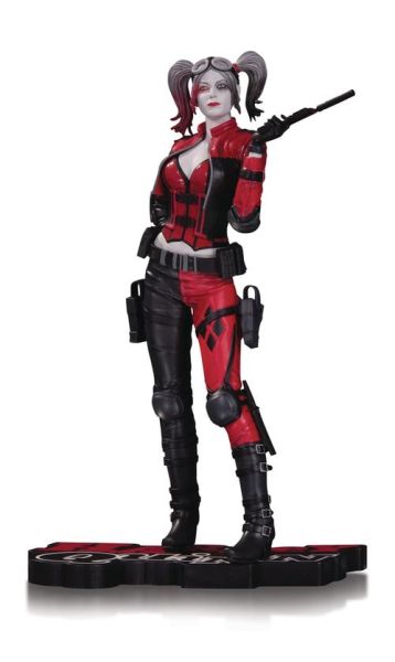 Harley Quinn Injustice 2 Red Black & White Statue