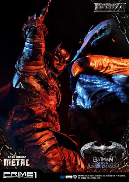 Batman VS Joker Dragon (Deluxe Version) Statue (Dark Nights Metal) - Prime 1 Studio 1:3 Scale Ultimate Museum Masterline