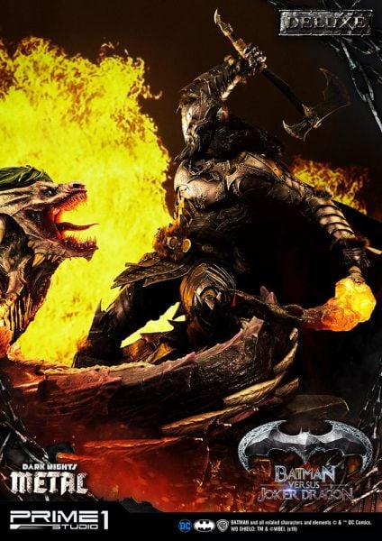 Batman VS Joker Dragon (Deluxe Version) Statue (Dark Nights Metal) - Prime 1 Studio 1:3 Scale Ultimate Museum Masterline